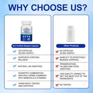 Acentiallabs 120 Capsules Gluten-Free Vegan Cortisol Health Support <strong>Supplement</strong> for Daily Energy and Vitality Support - Product Image 6
