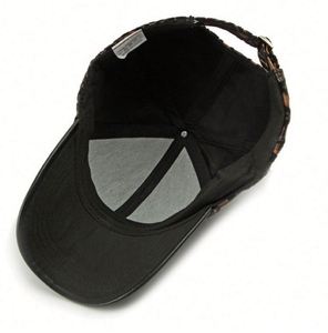 หมวกเบสบอลแบบแข็งปักลายส่วนตัวสำหรับผู้ชายและผู้หญิง ฤดูใบไม้ผลิ ฤดูใบไม้ร่วง ป้องกันแสงแดดกลางแจ้ง สไตล์ฮิปฮอป - Product Image 5