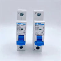 Disjoncteur 1P AC/DC MCCB MCB Nxb-63 Nb1-63dc 100% original Chint pour éclairage domestique et système solaire