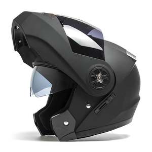 Material ABS de alta calidad, nuevo casco de motocicleta de cara semiabierta de tamaño XL a la <span class=keywords><strong>moda</strong></span> con estilo abatible seguro de doble visera - Product Image 2