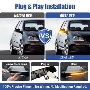 Clignotants LED dynamiques séquentiels pour Volkswagen <span class=keywords><strong>Golf</strong></span> <span class=keywords><strong>5</strong></span> GTI MK5 Passat B5.<span class=keywords><strong>5</strong></span> B6 (2 pièces) - Product Image 3