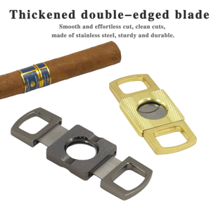 ชุดอุปกรณ์ตัดซิการ์วินเทจ มีดตัดซิการ์ อุปกรณ์เสริมสำหรับการสูบบุหรี่ ที่ตัดซิการ์สุดหรู ชุดที่ตัดซิการ์ - Product Image 3