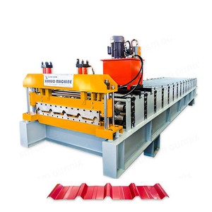 Machine de production de tôles de toiture <span class=keywords><strong>IBR</strong></span> en Chine avec moteur, pompe et boîte de vitesses pour une production efficace et durable de tôles de toiture répondant aux normes de construction locales - Product Image 6