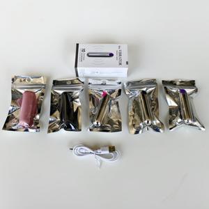 USB ricaricabile impermeabile Mini metallo cromato argento proiettile vibratore potente 10 velocità femmina Dildo per Clit stimolazione - Product Image 5