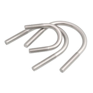 Connettori Personalizzabili in Acciaio Inox, Bulloni e Dadi SS304 316 M8x1.25 <span class=keywords><strong>M10</strong></span> M12 M14 M16 M18, <span class=keywords><strong>Dimensioni</strong></span> <span class=keywords><strong>Bullone</strong></span> a U - Product Image 1