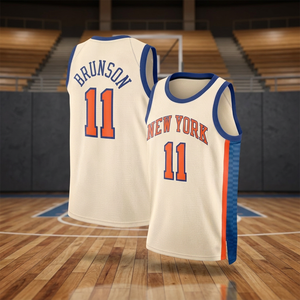 Maillot Swingman pour enfants et jeunes hommes des New York Knicks, édition City, couleur crème ivoire - Product Image 4