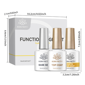 BORN PRETTY 3 unids/set capa Base de alta calidad sin limpiar diamantes capa superior Led Gel esmalte de uñas Kit para salón de uñas - Product Image 6