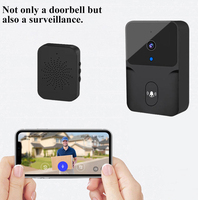 Sonnette vidéo Wi-Fi intelligente X9 avec interphone bidirectionnel, caméra de sécurité domestique alimentée par batterie, sonnettes vidéo