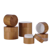 Produsen OEM botol bambu 30ml 60ml 2oz 4oz tutup kayu & bambu untuk sampo & Lotion kemasan kosmetik