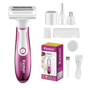 Kemei Depiladora Eléctrica 4 en 1 para Mujer, Afeitadora Facial Indolora, Bikini, Ingle Púbica, Recortadora de Pelo, Uso Doméstico, 4 en 1, 2 Unidades - Product Image 6