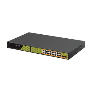 Commutateur PoE AI GENATA Gigabit 16 ports pour caméra de vidéosurveillance <span class=keywords><strong>et</strong></span> <span class=keywords><strong>routeur</strong></span> avec détection automatique - Product Image 3