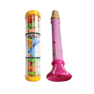 Ensembles d'instruments de musique Orff colorés en gros, jouets d'éveil musical pour bébés, éveil musical précoce, castagnettes, tambourin - Product Image 2