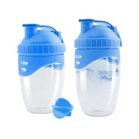 Botella de agua deportiva portátil, botella de plástico de 500ml con tapa abatible, botella de hidratación resistente a fugas para entrenamiento