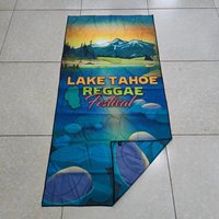 High Quality Super Absorbent Quick Drying Sand Free Printed Logo Pastel Nomadix Microfiber Towels Custom Stripe Beach Towel