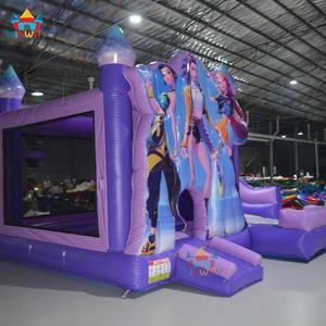 Top Ranking 1 Commercial K-POP Style Demon Hunters Inflatable Bouncy <b>Castle</b> Combo with Slide for Outdoor Party - Product Image 6