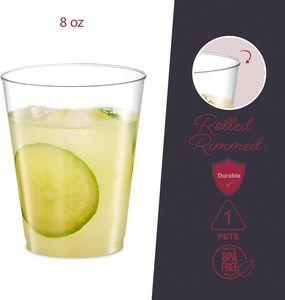 High Quality Clear Disposable 24oz <b>Plastic</b> Coffee <b>Cups</b> with Lids and Straws Custom Logo Printed for Cold & Hot Beverages - Product Image 2