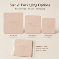 Cartes de présentation d'ongles personnalisées, cartes en carton épais avec feuille d'or gaufrée pour l'emballage de vente au détail de faux ongles faits main