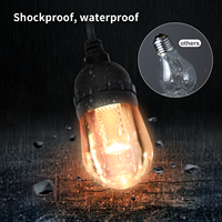 Luces de Cadena LED RGBW para Exteriores con Sincronización Musical, IP65, DC24 36V, Control por Wifi, para Jardín, Bodas y Fiestas