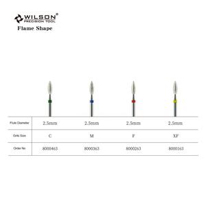 Brocas profesionales de diamante con forma de llama de 2,5mm, brocas de belleza de manicura fiables con partículas de diamante para pulir con ternura el área de la superficie de las uñas - Product Image 3