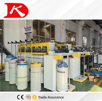 Máquina de hilar rotativa de alta gama con funciones completas Kingkangda 5000W, automática, 30m/min, para hilo de colores, con programación por ordenador y procesamiento PLC