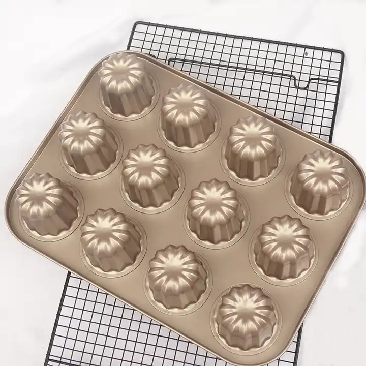 Canele Mould Backformen Antihaft Canele Muffin Back geschirr Cupcake Pan für Cupcakes