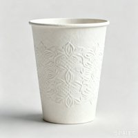 Gobelets en papier jetables biodégradables à double paroi personnalisés avec couvercles, design gaufré de forme spéciale pour boissons et bière