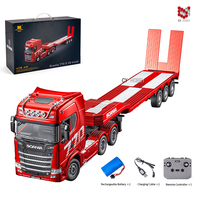 Camion tracteur RC Scania 1302A 1:24 12CH+ de qualité professionnelle, version autorisée, véhicule d'ingénierie RC avec chargeur