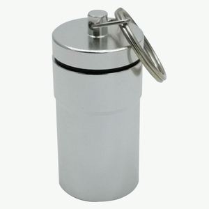 Multi Colors Small <b>Aluminum</b> Bottles Outdoor Travel Pill <b>Containers</b> Daily Pill Case Keychain Custom Logo - Product Image 3