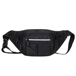 Sac banane unisexe d'extérieur, pochette pratique pour téléphone, sac à bandoulière en nylon avec fermeture éclair, sac banane élégant pour le voyage - Product Image 6