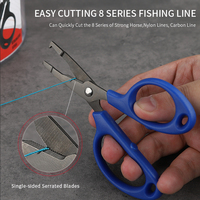 Ciseaux de pêche en acier inoxydable, 16 pièces, un seul seau, ciseaux de pêche en plein air, outils DX FG-1020, 12,7 cm, portables, étanches