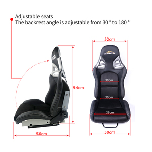 Asiento de juego de fútbol negro con marco de fibra de vidrio, escamas metálicas doradas pesadas, cómodo - Product Image 2