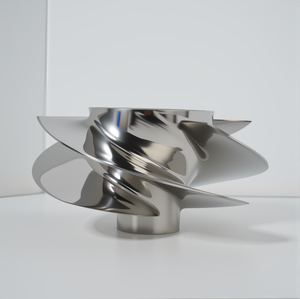 Impeller de pompe pour <span class=keywords><strong>jet</strong></span> <span class=keywords><strong>ski</strong></span> BRP à 28 dents, surface polie, 4 pales, diamètre 161 mm, compatible avec Seadoo Wake 155 / GTX 155 PWC - Product Image 2