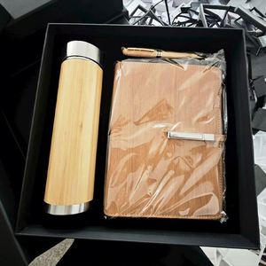 Business Wholesale logo Bamboo <b>Notebook</b> Gift <b>Set</b>, Used for Corporate Promotions or Diwali Gifts, Customizable logo - Product Image 1
