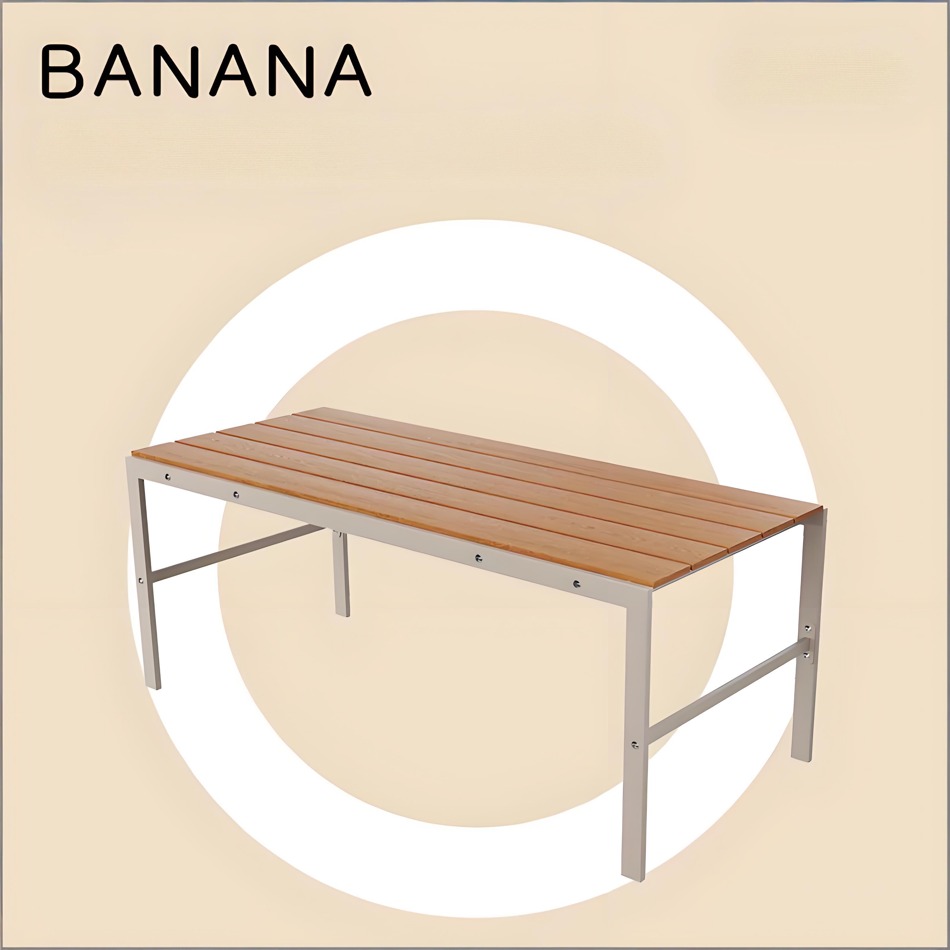 Plastic-wood long table