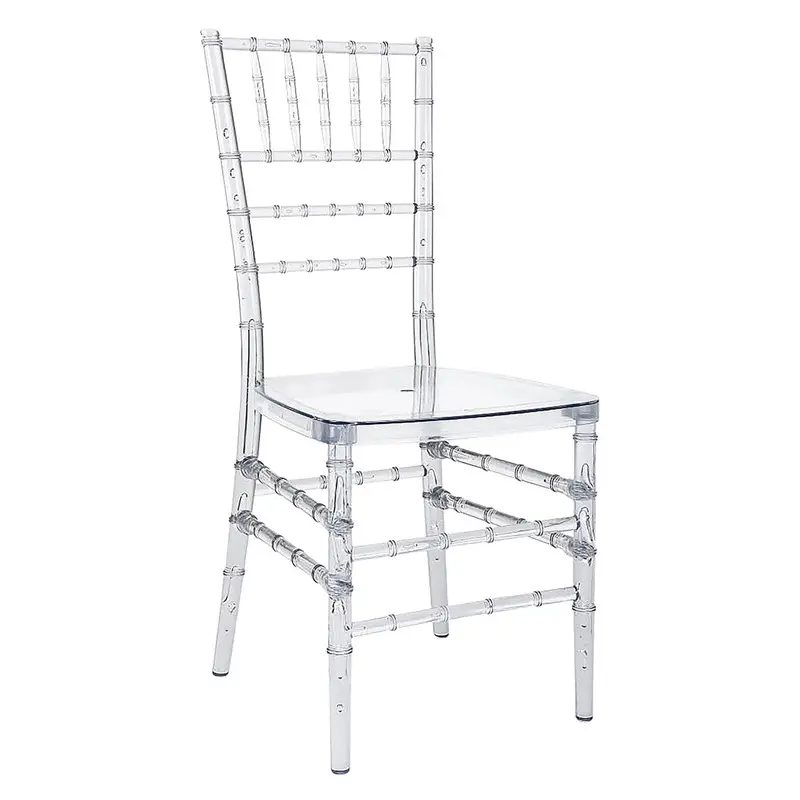 เก้าอี้คริลิคchavari อะคริลิกใสแบบซ้อนได้,เก้าอี้พลาสติกสำหรับงานอีเว้นท์โรงแรมเก้าอี้ Chiavari แบบใส