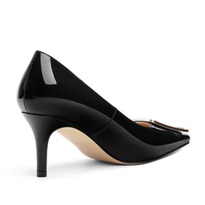 Escarpins élégants pour femmes, talons carrés, talons kitten, chaussures de <span class=keywords><strong>mariage</strong></span>, à enfiler, boucle carrée, couleur unie, talons aiguilles sexy - Product Image 5