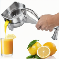 Presse-agrumes manuel en alliage d'aluminium pour oranges, citrons et citrons verts – Ustensile de cuisine en plastique pour fruits