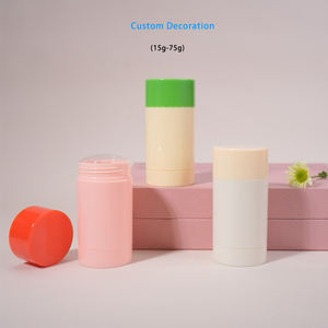 カスタムカラー 15ml 30ml 40ml 50ml 75ml プラスチック製リサイクル空ロールオン制汗デオドラントクリームスティックチューブボトル - Product Image 4