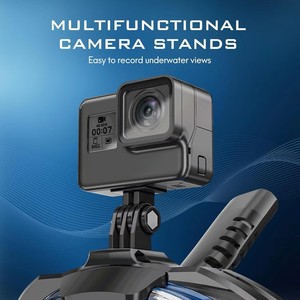 <span class=keywords><strong>Masque</strong></span> de plongée intégral étanche à double tube respiratoire, anti-fuite, équipement de plongée professionnel, anti-buée, vision panoramique - Product Image 6