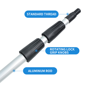 Poteau <span class=keywords><strong>télescopique</strong></span> professionnel d'outils et d'accessoires de nettoyage domestique de <span class=keywords><strong>6</strong></span> <span class=keywords><strong>mètres</strong></span> de long avec poignée et poteau télescopiques - Product Image 4