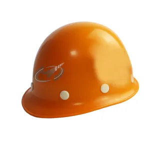 Orange Polycarbonate synthesized plastic anti-smash 20 kv power construction electrical insulating safety helmet