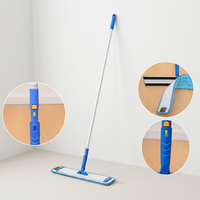 Serpillère à poussière en aluminium 40 cm en microfibre rechargeable avec système d'essorage par basculement