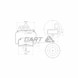 Soffietti, Sospensioni Pneumatiche Adatte per Molle ad Aria IVECO 276.1.303 - Product Image 1