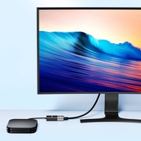 SAMZHE HDTV Video HDMI a VGA Convertidor Adaptador de Video HD con Fuente de Alimentación Independiente para Laptop, Escritorio, PS5, Monitor, Proyector