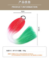 Extensions de cheveux en gros Festival Tinsel Glitter Tresses avec élastique Queue de cheval synthétique pour un usage quotidien