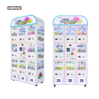 KEKU Distributeur de bonbons et de jouets en capsules, modèle Ours mignon, pour enfants, 8 joueurs, en métal, avec jeu en anglais pour enfants de 1 an et plus, pour gagner des prix