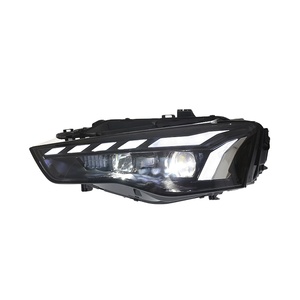 For 2008-2016 A5 12V Headlight Assembly Modified RS Style <b>LED</b> Scanning Driving <b>Lights</b> Flowing Turn Signal for 2008-2016 A5 12V H - Product Image 3