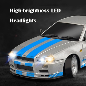 รถบังคับวิทยุ LD1899 พร้อมไฟ LED ขนาด 1/18 ขับเคลื่อนล้อหลัง GTR รถดริฟท์ 2.4G ของเล่นรถแข่งสำหรับเด็ก - Product Image 3