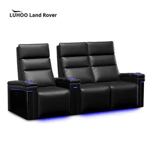 Sièges <span class=keywords><strong>de</strong></span> cinéma maison électriques en cuir véritable <span class=keywords><strong>haut</strong></span> <span class=keywords><strong>de</strong></span> <span class=keywords><strong>gamme</strong></span>, canapés <span class=keywords><strong>de</strong></span> visionnage <span class=keywords><strong>de</strong></span> cinéma maison privés - Product Image 3