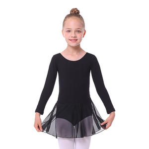 Body da Danza Classica a Maniche Lunghe, Abbigliamento per <span class=keywords><strong>Ginnastica</strong></span>, Costume da Palcoscenico Classico per Ragazze - Product Image 1